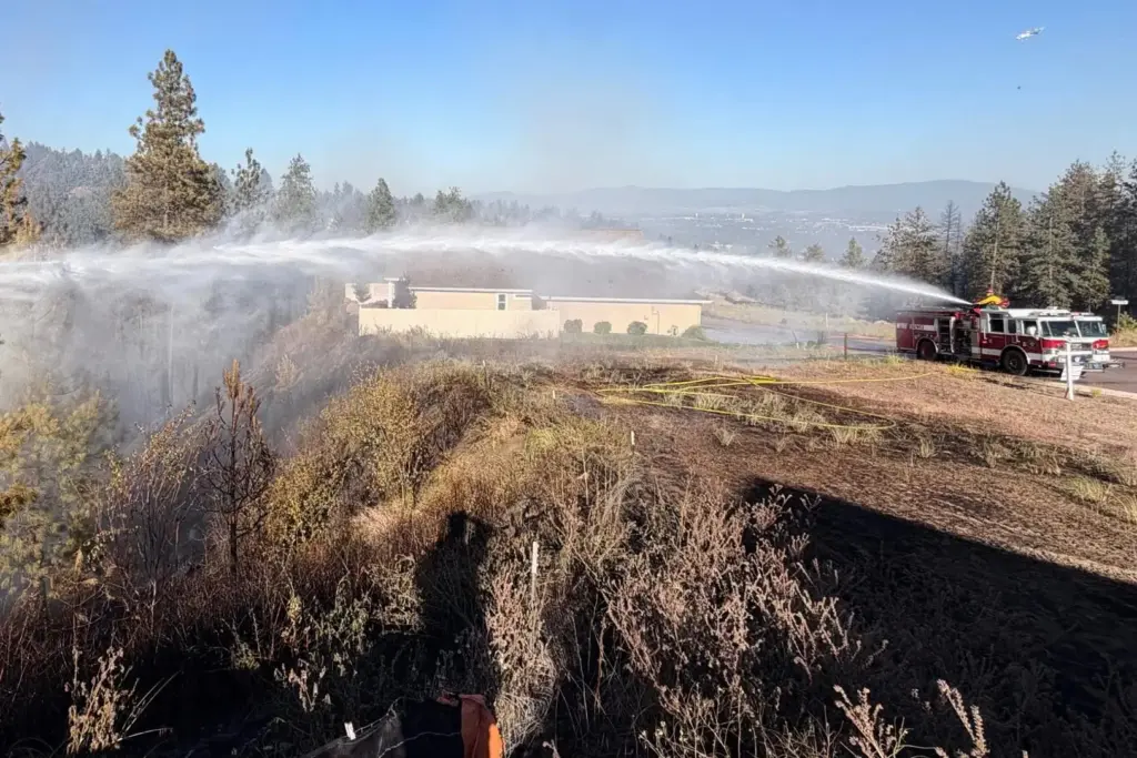 Fire crews battle the Upriver Fire on Tuesday, June 16,...