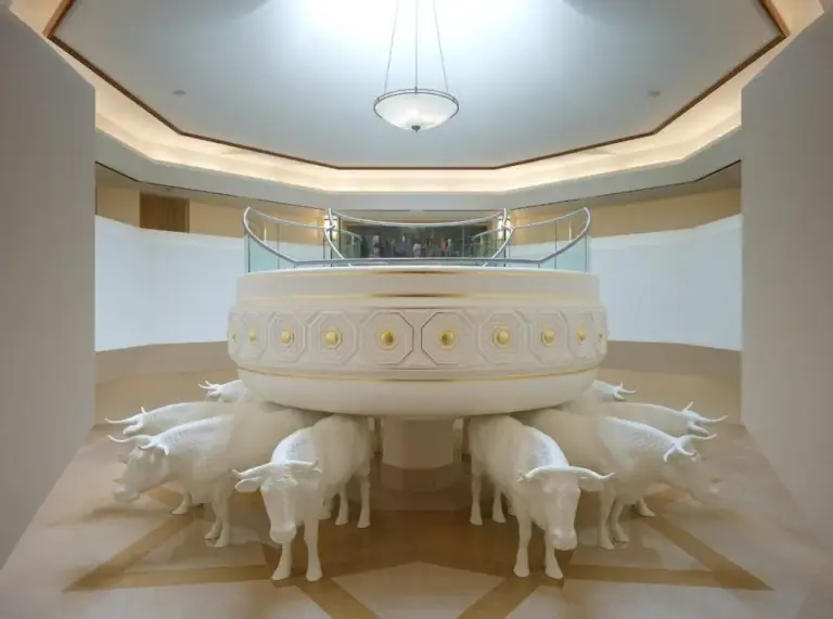 The Baptistry located inside the San Diego California Temple. (San...