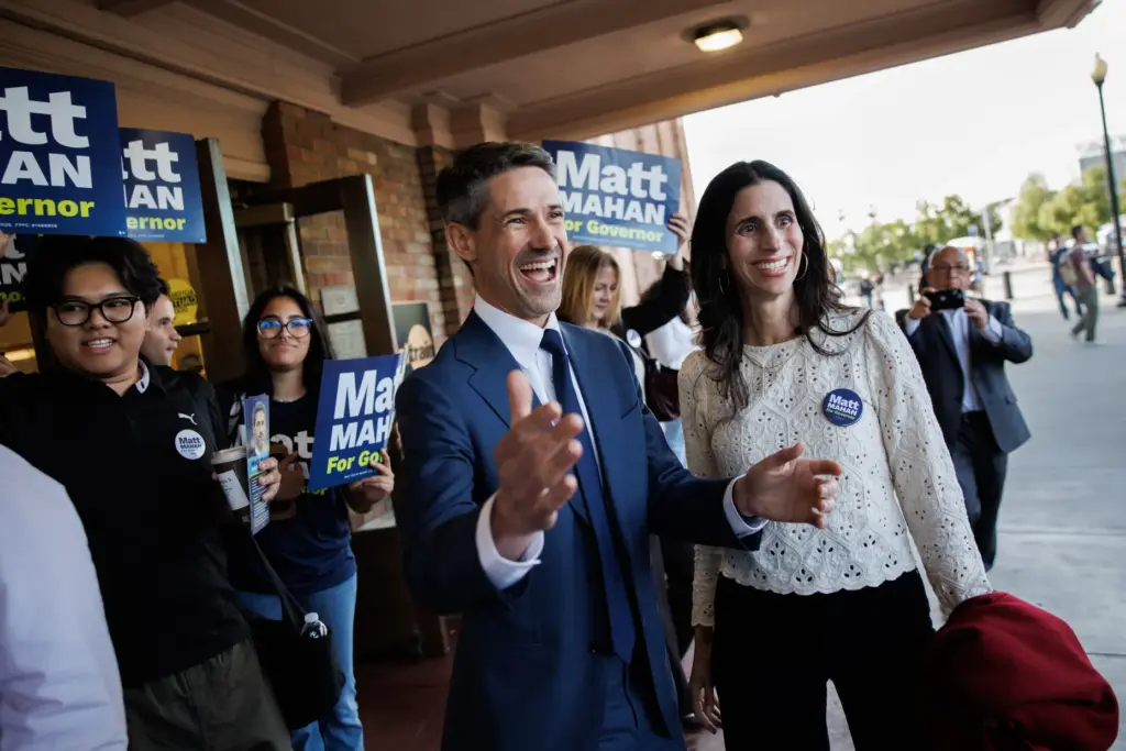 After arriving at San Jose Diridon Station, San Jose Mayor...