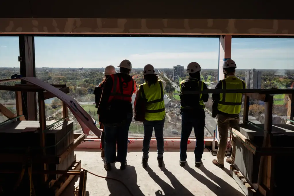View from the top floor of the Obama Presidential Library...
