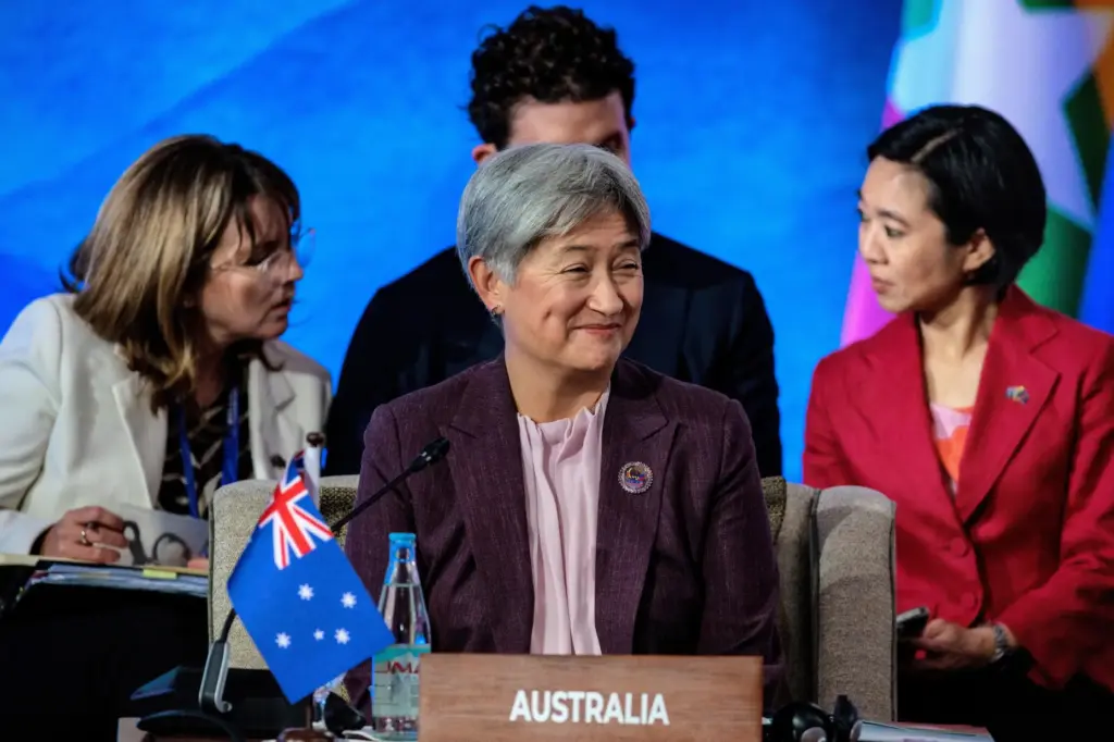 Australian Foreign Minister Penny Wong attends the 33rd ASEAN Regional Forum.