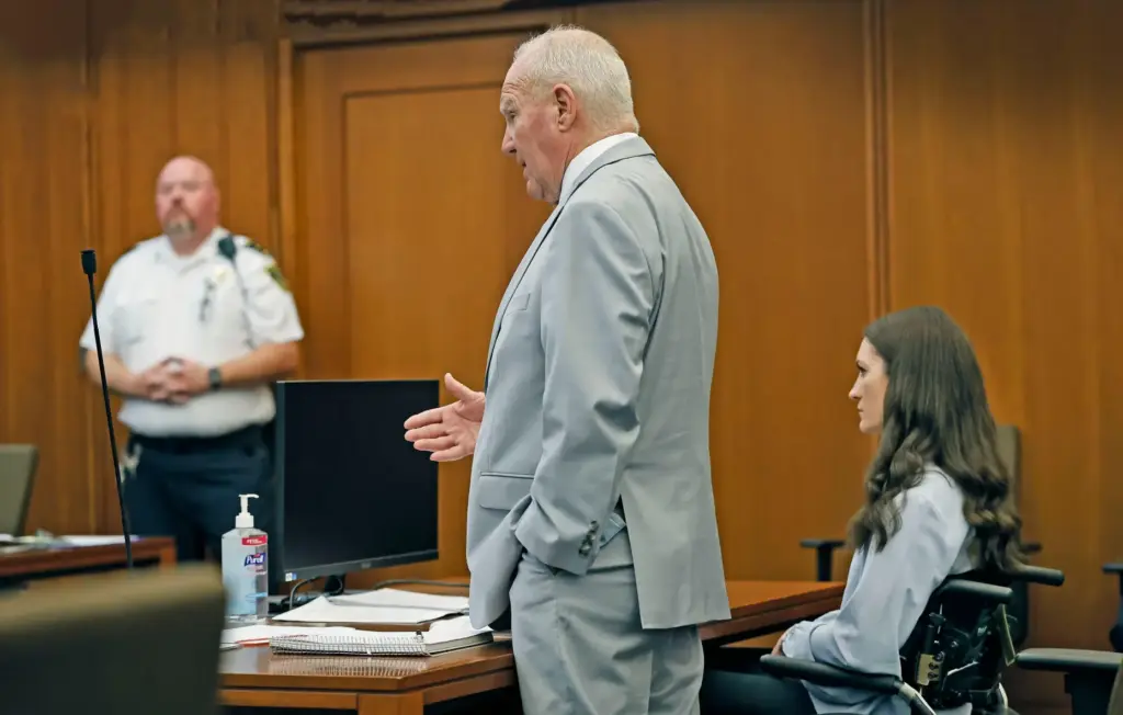 Defense attorney Kevin Reddington argues a motion about expert witnesses...
