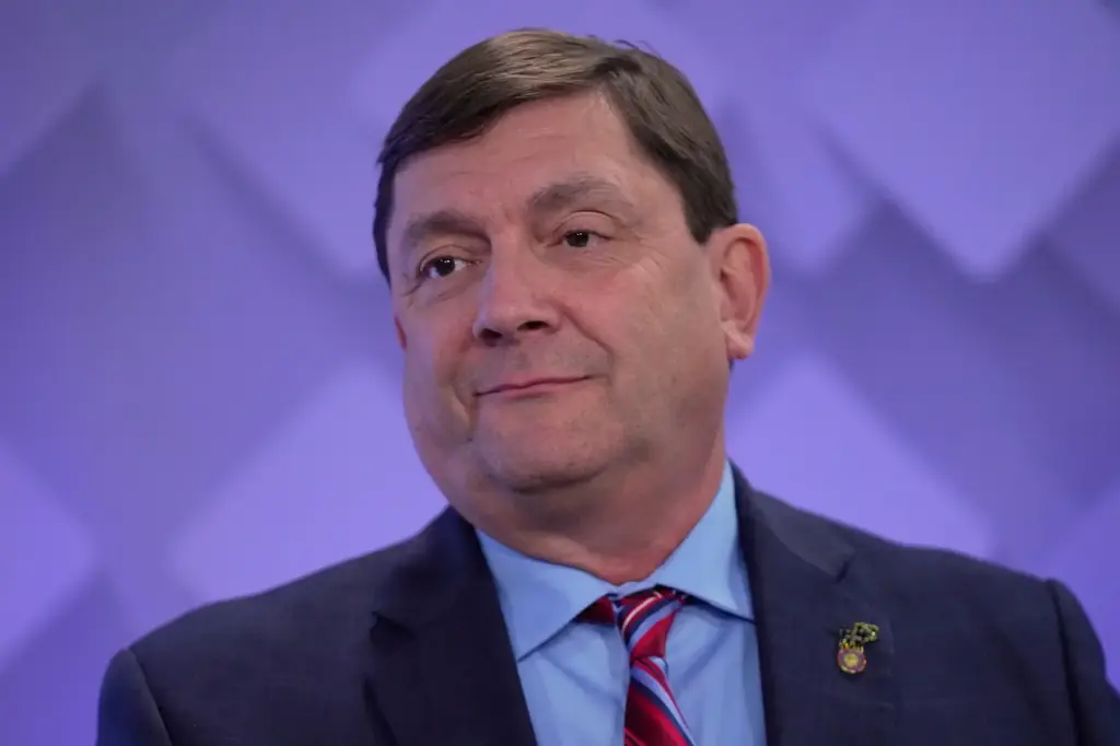 U.S. Senate candidate Troy Jackson takes part in a debate...