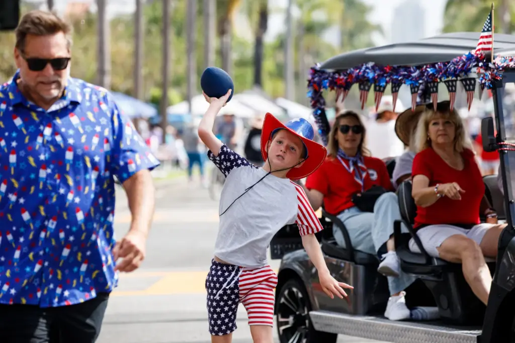Before the start of the Independence Day parade, William Burns,...