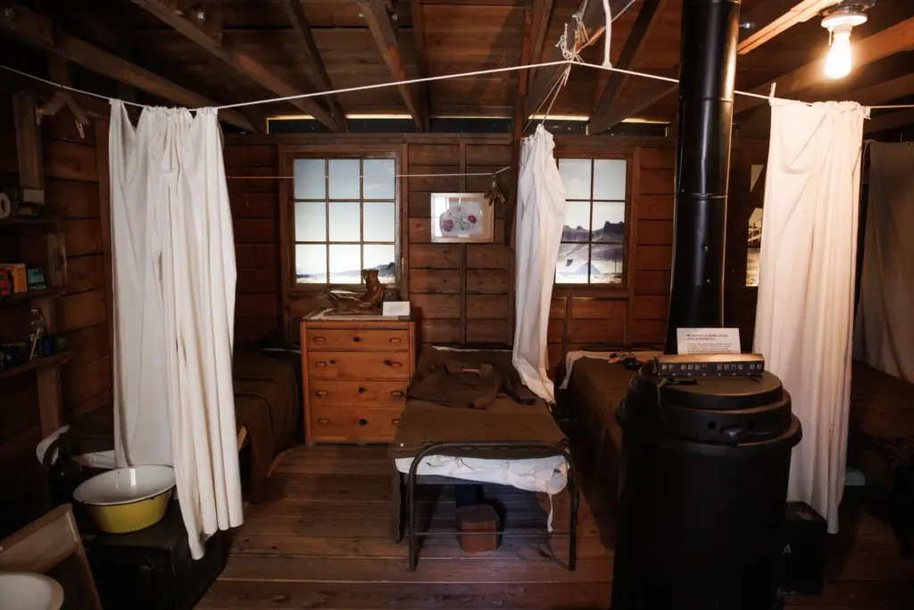 A replica room constructed to simulate the interior of a...