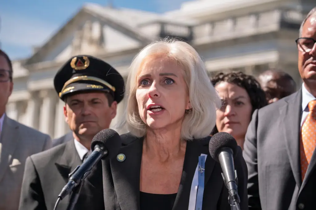 National Transportation Safety Board Chair Jennifer Homendy speaks about flight...