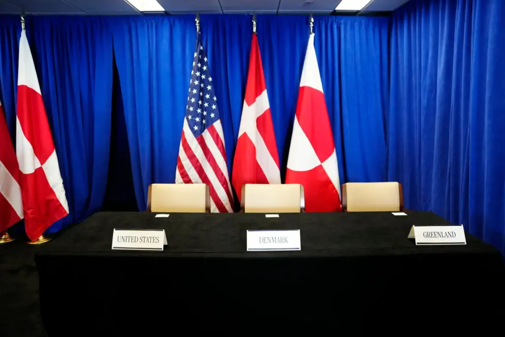 The room for the signing ceremony of a security deal...