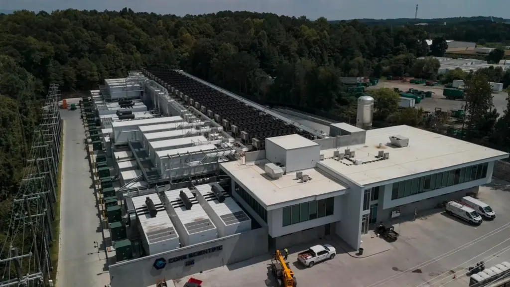 A Core Scientific data center in Dalton, Georgia.