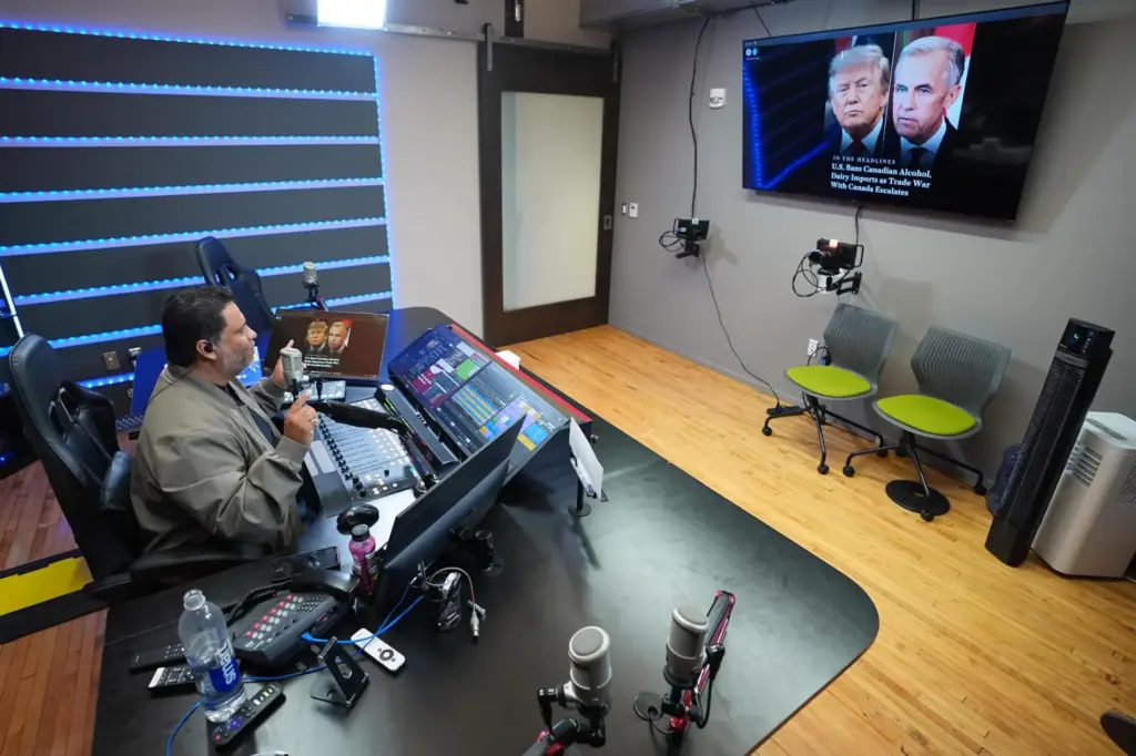 Victor Martinez, who runs La Mega 101.7, a Spanish-language radio station in Pennsylvania's Lehigh Valley