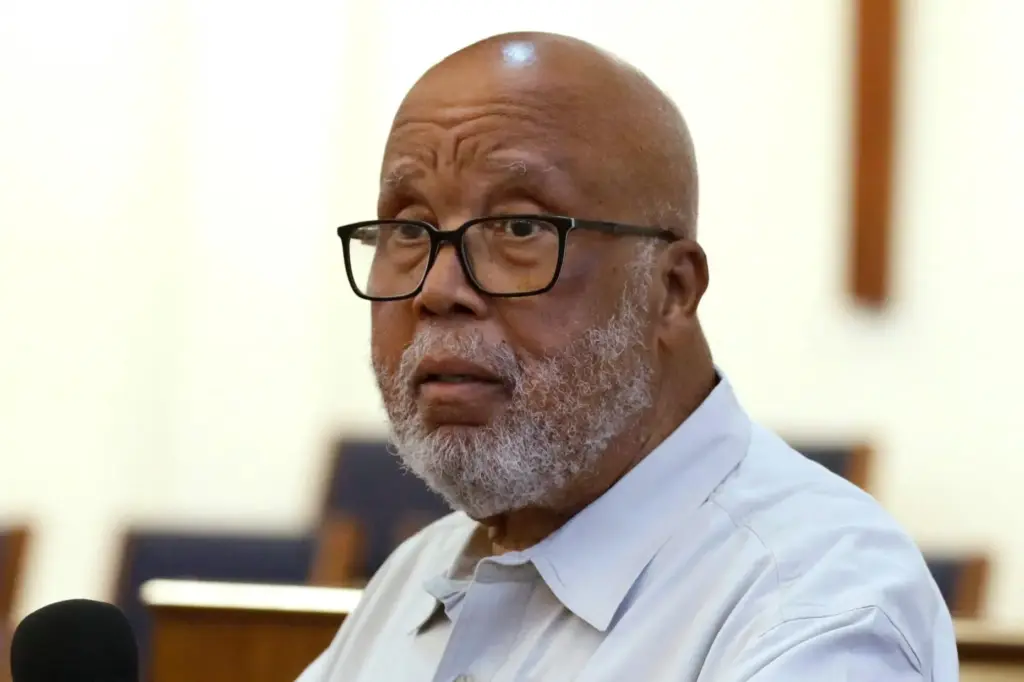 FILE – Rep. Bennie Thompson, D-Miss., speaks during a voting...