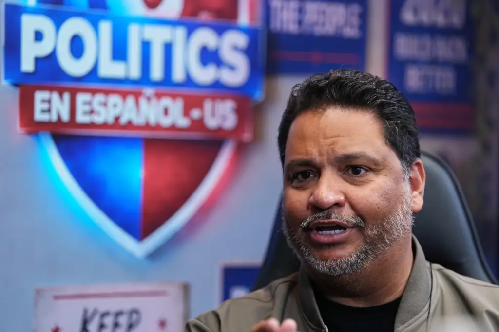 Victor Martinez, who runs La Mega 101.7, a Spanish-language radio station in Pennsylvania's Lehigh Valley