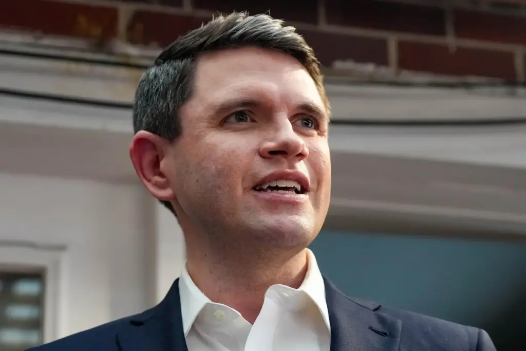 Democratic U.S. Senate candidate James Talarico attends a Harris County Democratic Party canvass launch.