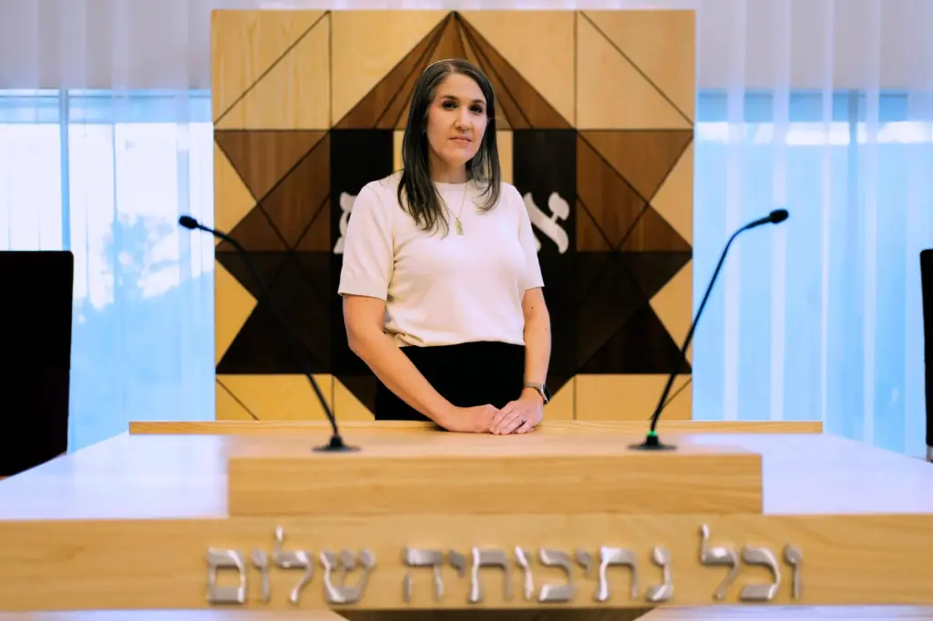 Senior Rabbi Emily Segal stands for a portrait during a training from Arizona Faith Network.